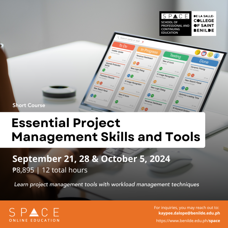 Essential Project Mgt Skills and Tools (Sep 7)