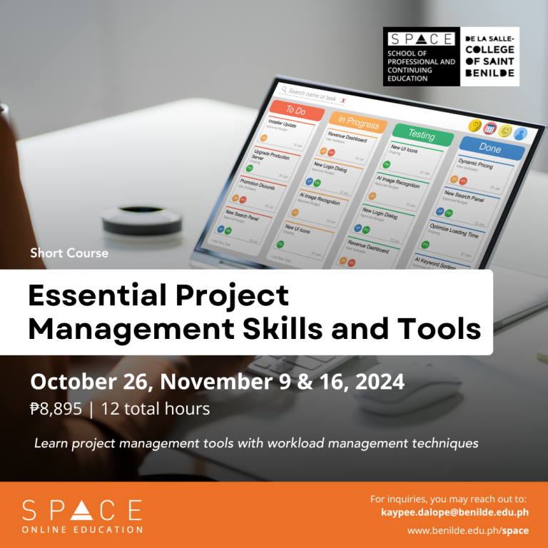 Essential Project Mgt Skills and Tools (Oct 26)