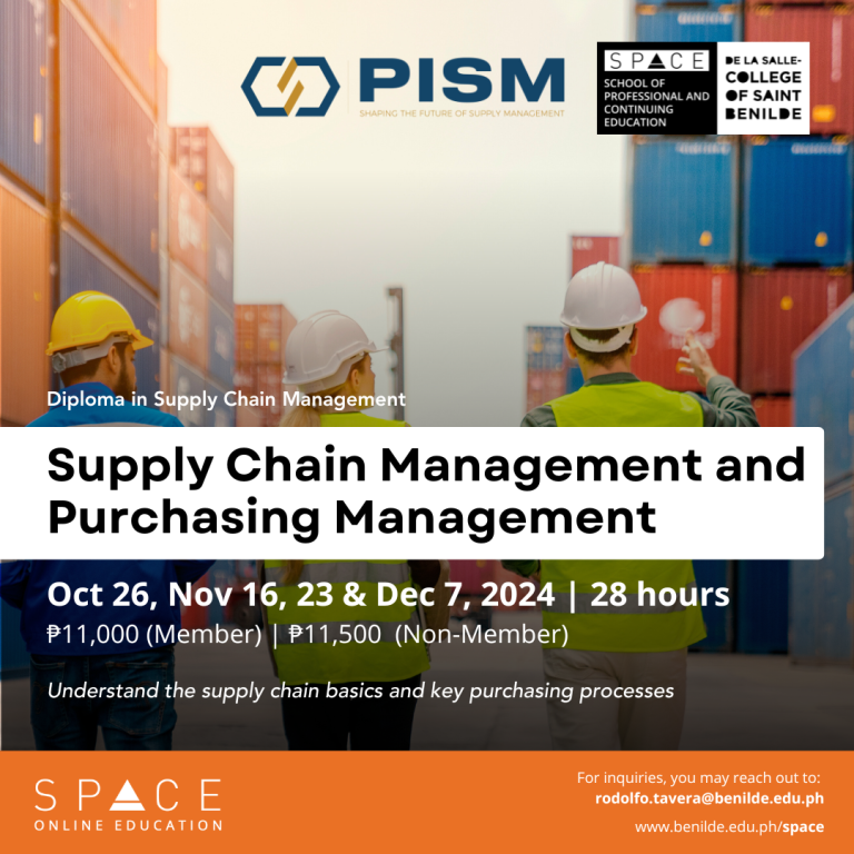 Supply Chain Management and Purchasing Management (Oct 26)